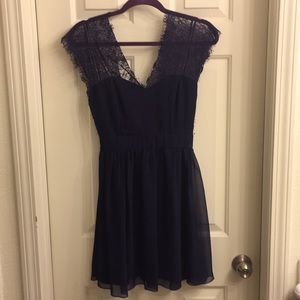Navy blue bridesmaid dress